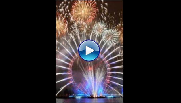 New Years Eve Fireworks From London (2014)